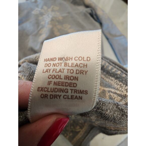 Willow & Clay Women's SZ Large Gray Hoodie Embroidery Longline - Picture 15 of 16